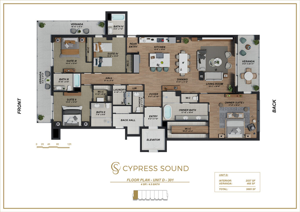 301 CYPRESS UNIT D 3RD LEVEL EN A3 R05