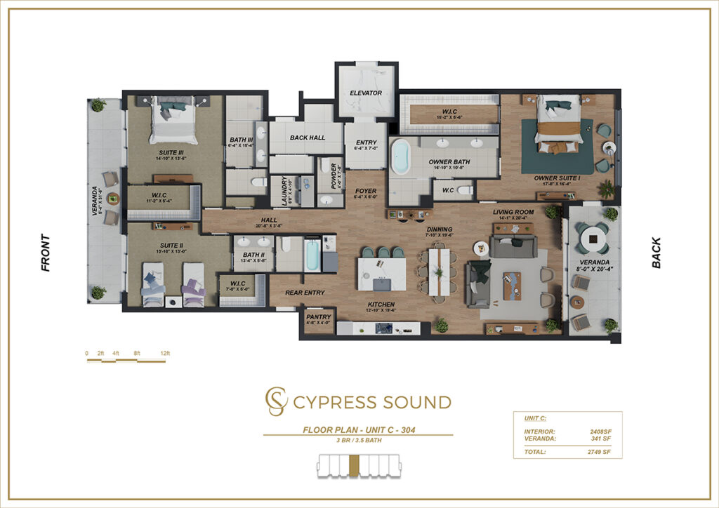 304 CYPRESS UNIT C 3RD LEVEL EN A3 R05